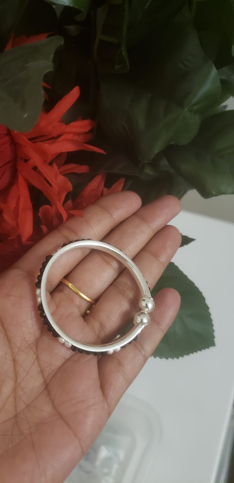 Baby silver anklets 44242 USA